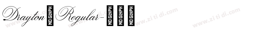 Drayton Regular字体转换